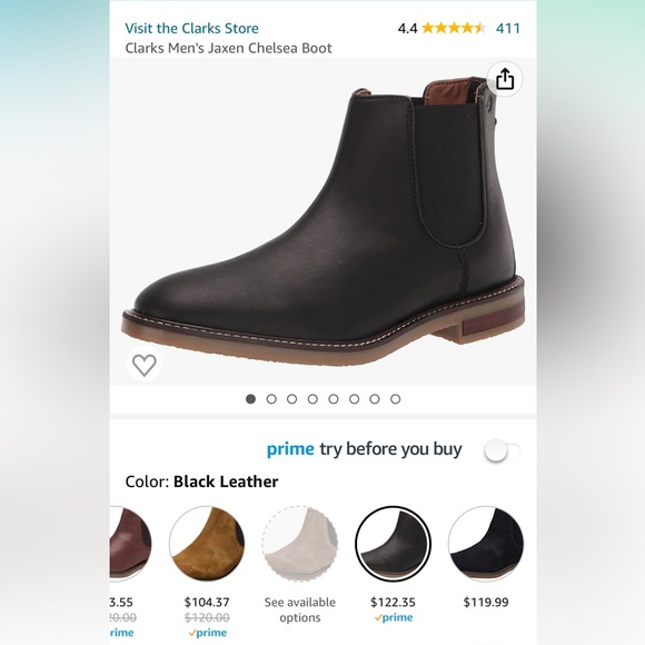 Men’s Clark’s-Size 10 Chelsea boots. Gently worn, 100% leather. Classic style - Picture 12 of 12